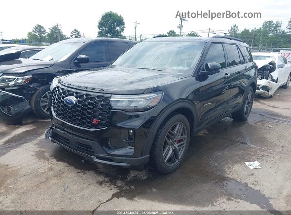 1FMWK8GC1SGC96509 2025 FORD EXPLORER Черный Передняя левая четверть