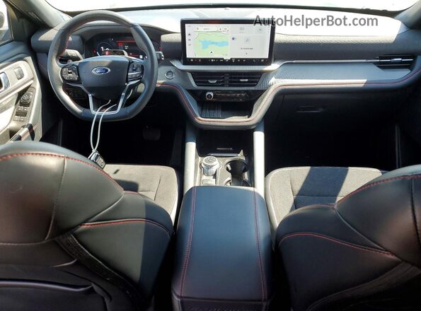 1FMWK8GC9SGC52645 2025 FORD EXPLORER Gray Widok deski rozdzielczej