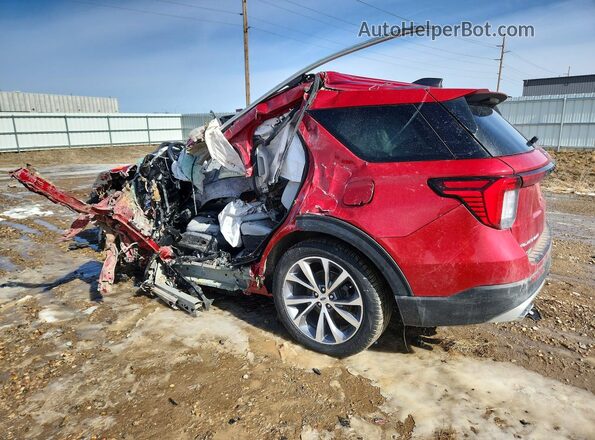 1FMWK8HC6SGA26254 2025 FORD EXPLORER Burgundy Задня ліва чверть