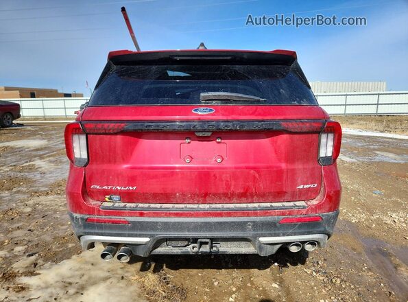1FMWK8HC6SGA26254 2025 FORD EXPLORER Burgundy Вид ззаду