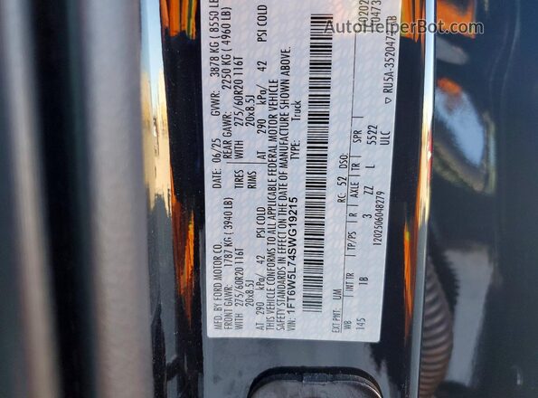 1FT6W5L74SWG19215 2025 FORD F150 Синий Вид подкапотного пространства