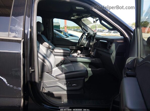 1FT6W5L75SWG06876 2025 FORD F-150 LIGHTNING Black Widok wnętrza z przodu