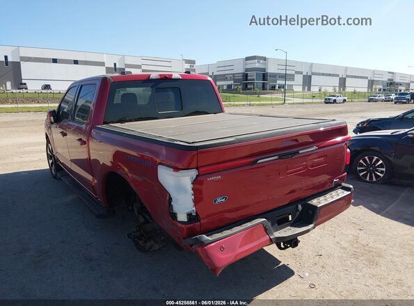 1FT6W7L77RWG04391 2024 FORD F-150 LIGHTNING Red Задня ліва чверть
