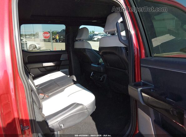 1FT6W7L77RWG04391 2024 FORD F-150 LIGHTNING Red Вид наклейки з VIN-кодом