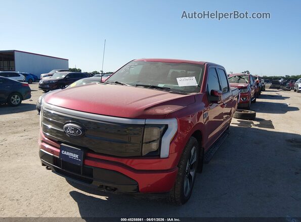 1FT6W7L77RWG04391 2024 FORD F-150 LIGHTNING Red Передня ліва чверть