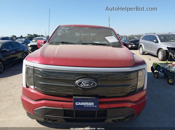 1FT6W7L77RWG04391 2024 FORD F-150 LIGHTNING Red Вид щитка приладів