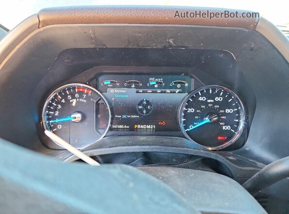 1FT7W2B61KED80224 2019 FORD F250 Синий Вид щитка приборов