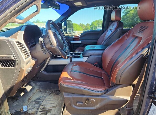 1FT7W2B61KED80224 2019 FORD F250 Синий Вид салона спереди