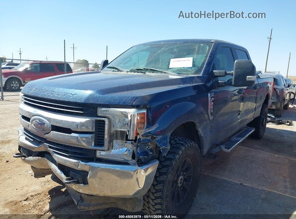 1FT7W2B61KED81583 2019 FORD F-250 Dark Blue Передняя левая четверть