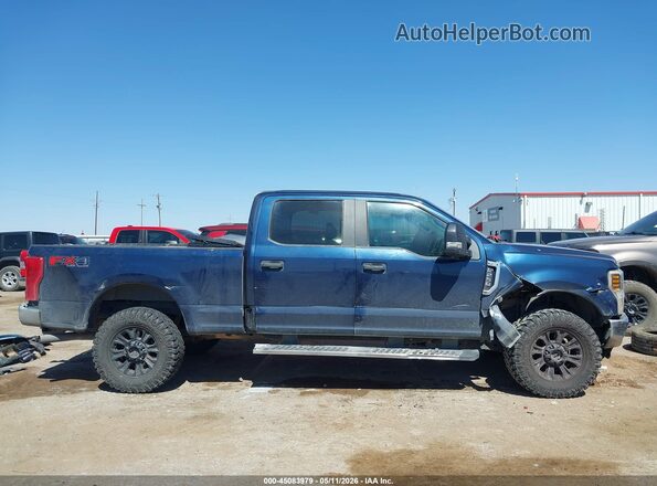 1FT7W2B61KED81583 2019 FORD F-250 Dark Blue Вид задней части салона
