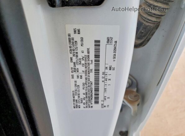 1FT7W2B62NED77367 2022 FORD F250 White ძრავის განყოფილების ხედი