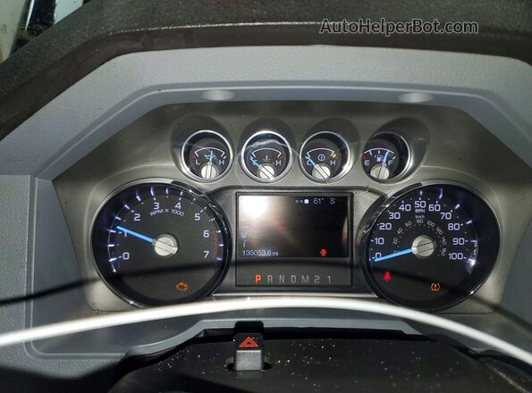 1FT7W2B63GEC40781 2016 FORD F250 Black Widok zestawu wskaźników