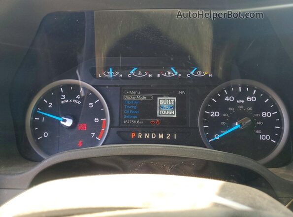 1FT7W2B66JEB12882 2018 FORD F250 White Սարքավորումների վահանակի տեսք