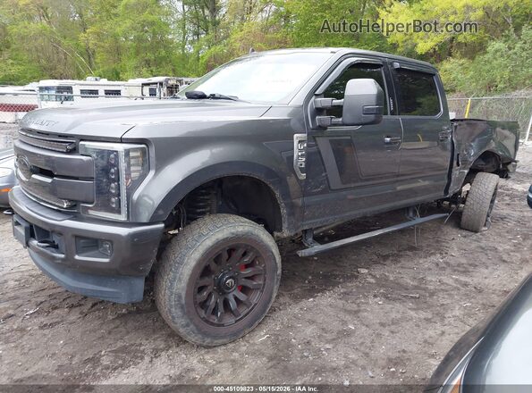 1FT7W2B66KEF23846 2019 FORD F-250 Gray Առջևի ձախ երեք քառորդ տեսարան