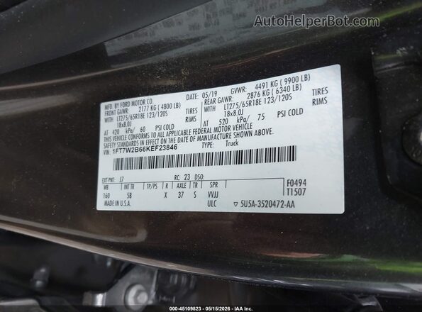 1FT7W2B66KEF23846 2019 FORD F-250 Gray Շարժիչի բաժամունքի տեսք