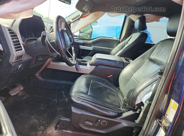 1FT7W2B67HED26662 2017 FORD F250 Blue Front interior view
