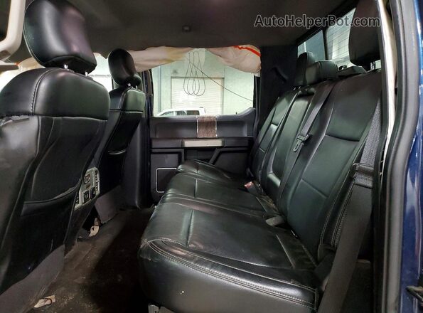 1FT7W2B67HED26662 2017 FORD F250 Blue Rear seats view