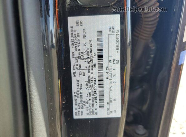 1FT7W2BA3RED30343 2024 FORD F250 Black Շարժիչի բաժամունքի տեսք