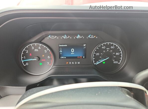 1FT7W2BAXTED01784 2026 FORD F250 Red Widok zestawu wskaźników