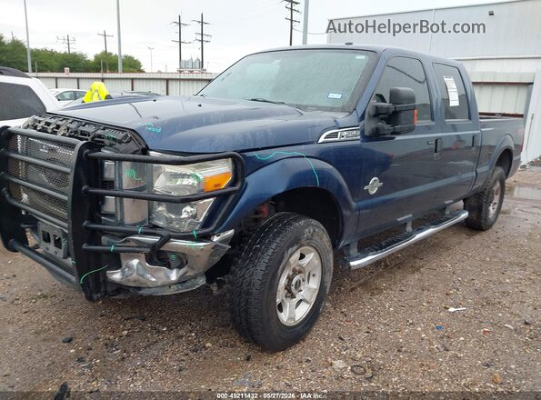 1FT7W2BT0GEB30325 2016 FORD F-250 Blue Առջևի ձախ երեք քառորդ տեսարան