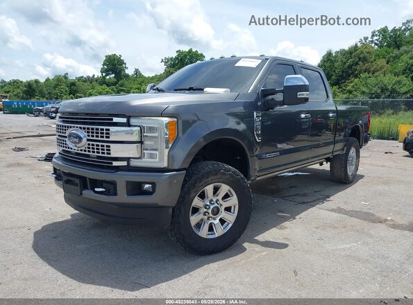 1FT7W2BT0JEB94467 2018 FORD F-250 Gray წინა მარცხენა ხედი სამი მეოთხედიდან