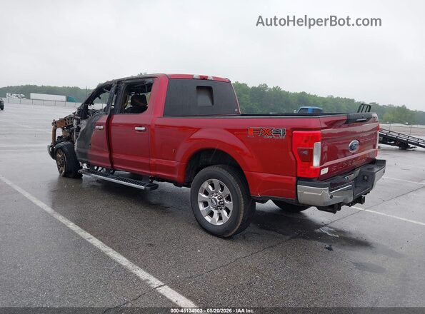 1FT7W2BT3HEC61234 2017 FORD F-250 Maroon უკანა მარცხენა