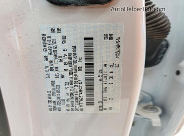 1FT7W2BT4SEC01437 2025 FORD F250 White 