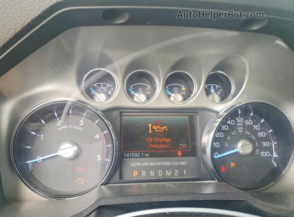 1FT7W2BT5GED07015 2016 FORD F250 Burgundy Widok zestawu wskaźników