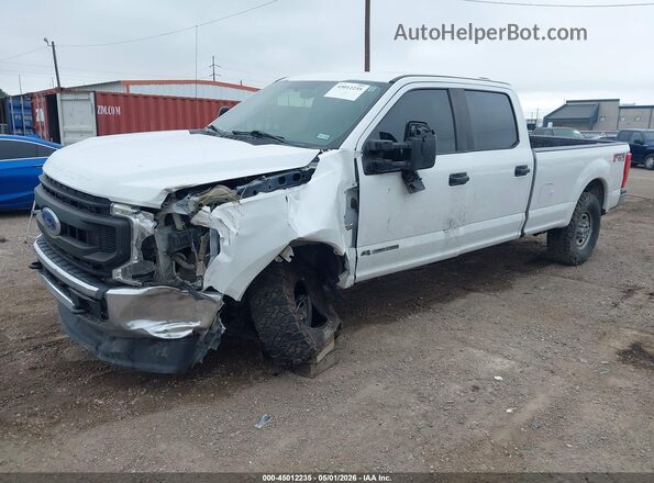 1FT7W2BT5MEC87568 2021 FORD F-250 White Առջևի ձախ երեք քառորդ տեսարան