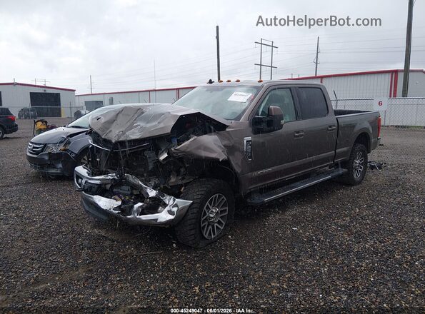 1FT7W2BT6KED60573 2019 FORD F-250 Dark Brown წინა მარცხენა ხედი სამი მეოთხედიდან