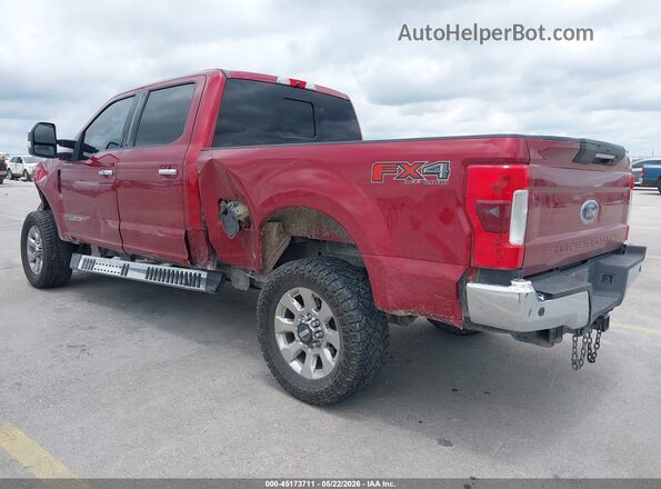 1FT7W2BT8HEC21165 2017 FORD F-250 Red უკანა მარცხენა