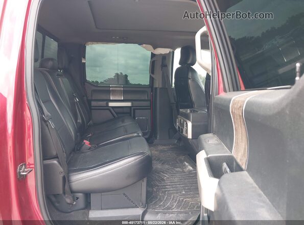 1FT7W2BT8HEC21165 2017 FORD F-250 Red VIN კოდის სტიკერის ხედი