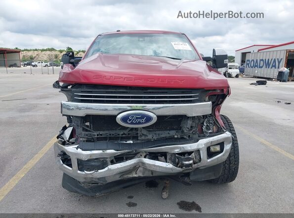 1FT7W2BT8HEC21165 2017 FORD F-250 Red უკანა სალონის ხედი