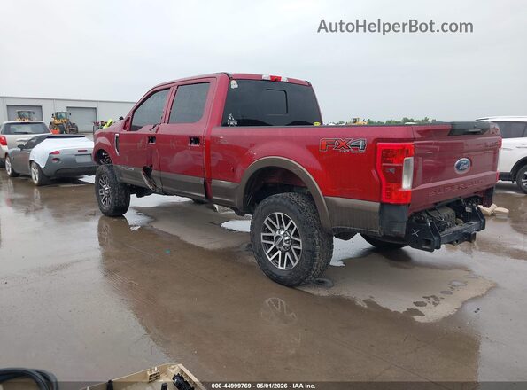 1FT7W2BT8HEF45605 2017 FORD F-250 Красный Задняя левая четверть