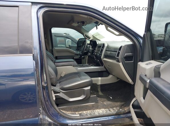 1FT7W2BT8JEC90668 2018 FORD F-250 Dark Blue Front interior view