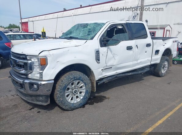 1FT7W2BT8NED07412 2022 FORD F-250 White წინა მარცხენა ხედი სამი მეოთხედიდან