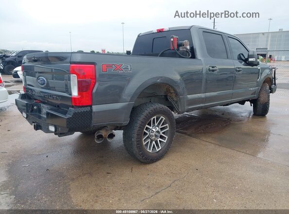 1FT7W2BT9KEC87389 2019 FORD F-250 Gray Trasero derecho