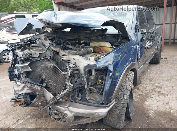 1FT7W2BTXHEC14461 2017 FORD F-250 Blue Առջևի ձախ երեք քառորդ տեսարան