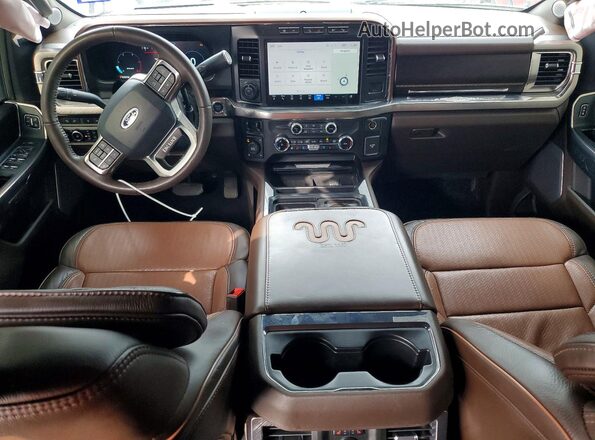 1FT8W2BM4RED20094 2024 FORD F250 Blue Вид панелі приладів