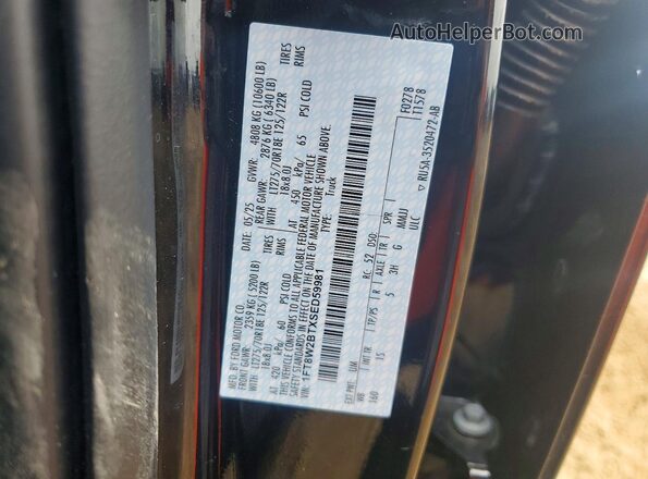 1FT8W2BTXSED59981 2025 FORD F250 Черный Вид подкапотного пространства