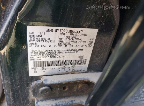 1FT8W3BT2GEB37741 2016 FORD F350 Green Engine compartment view