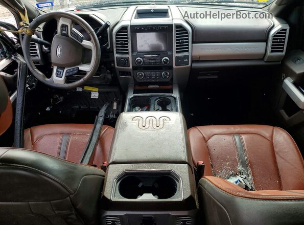 1FT8W3DT4KEE64003 2019 FORD F350 Black Вид панелі приладів