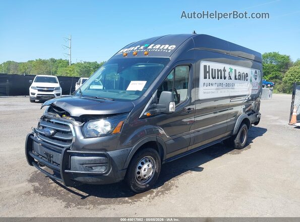 1FTBF4X88LKA54245 2020 FORD TRANSIT-350 Gray Vista tres cuartos delantera izquierda