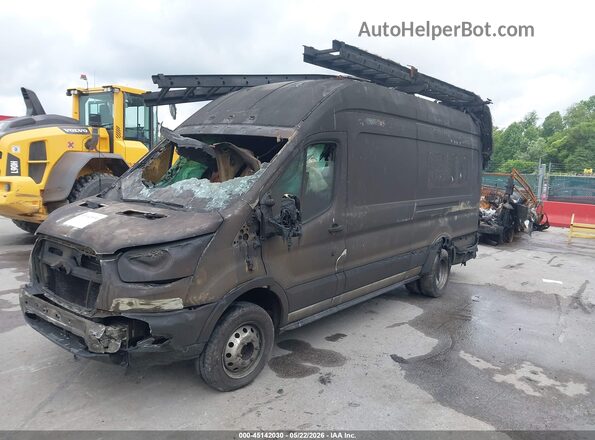 1FTBF4XG0NKA18074 2022 FORD TRANSIT-350 Black Vista tres cuartos delantera izquierda