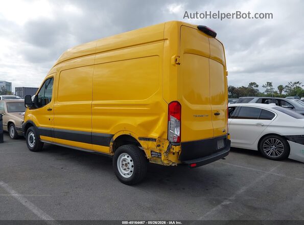 1FTBR1X8XMKA25868 2021 FORD TRANSIT-250 Yellow Rear left