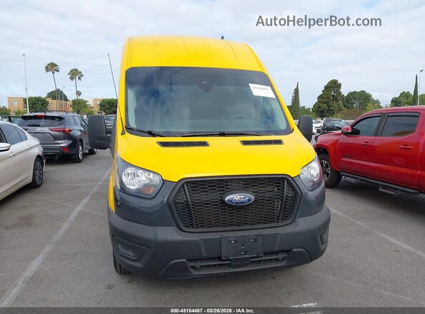 1FTBR1X8XMKA25868 2021 FORD TRANSIT-250 Yellow Instrument cluster view