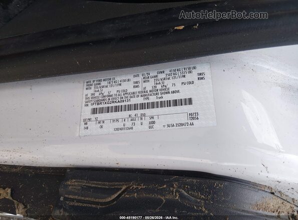 1FTBR1XG2RKA09131 2024 FORD TRANSIT-250 White Engine compartment view