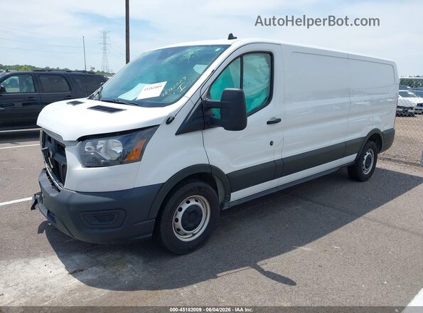 1FTBW1Y82MKA92567 2021 FORD TRANSIT-350 White წინა მარცხენა ხედი სამი მეოთხედიდან