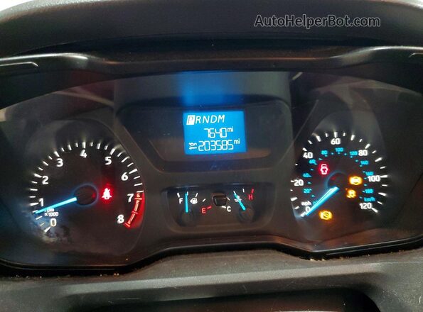 1FTBW2CM2JKB30983 2018 FORD TRANSIT White Widok zestawu wskaźników