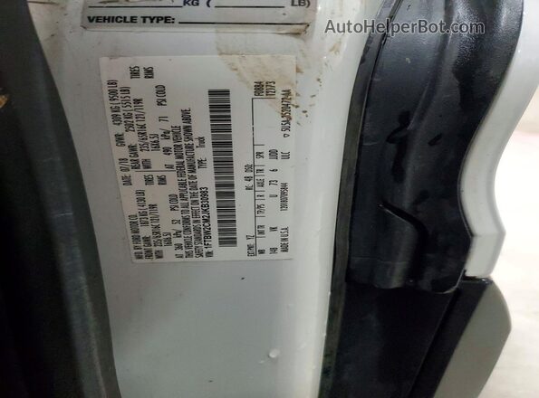 1FTBW2CM2JKB30983 2018 FORD TRANSIT White Widok naklejki z numerem VIN